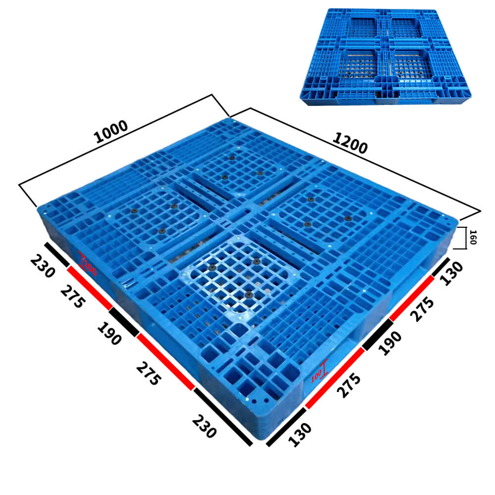 1200 x 1000 再利用可能なメッシュ積み重ね可能な倉庫用プラスチック パレット