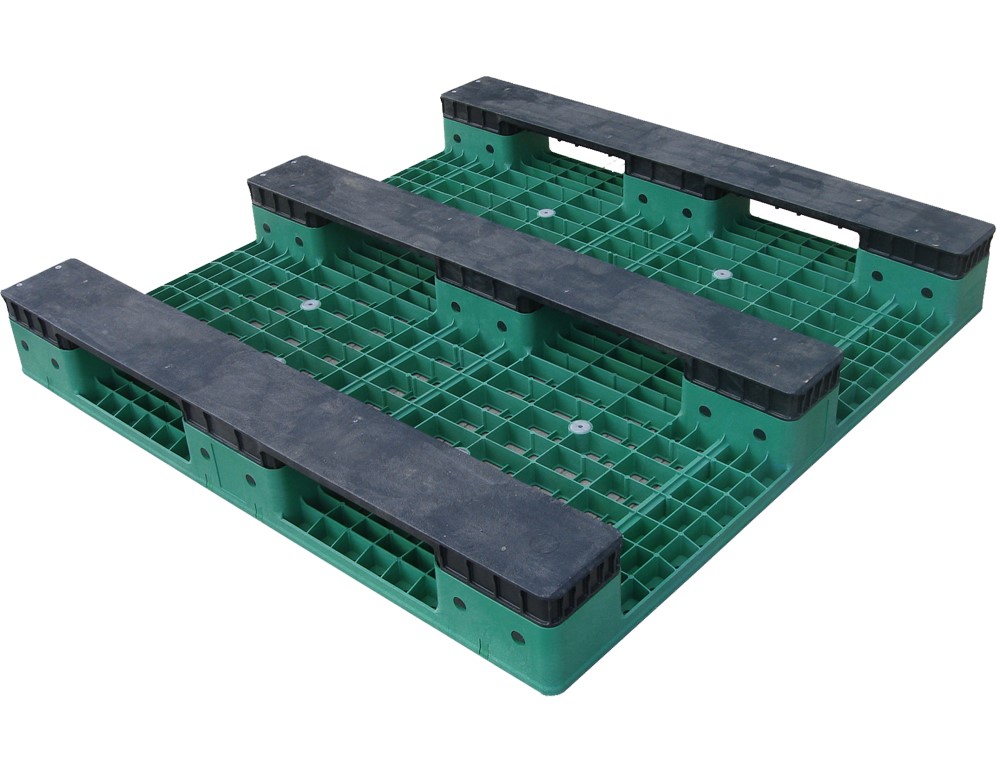 1200 x 1200 グリーン FDA オートメーション用プラスチック飲料パレット