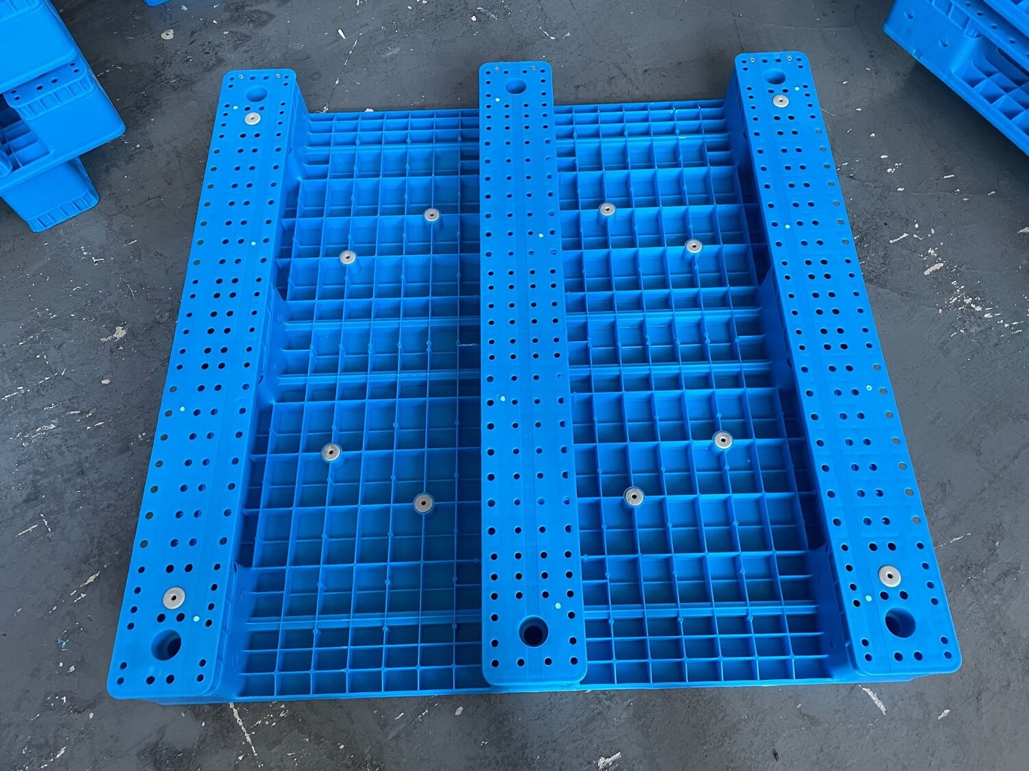 1200 x 1200 頑丈なラック収納可能な再利用可能な食品プラスチックパレット