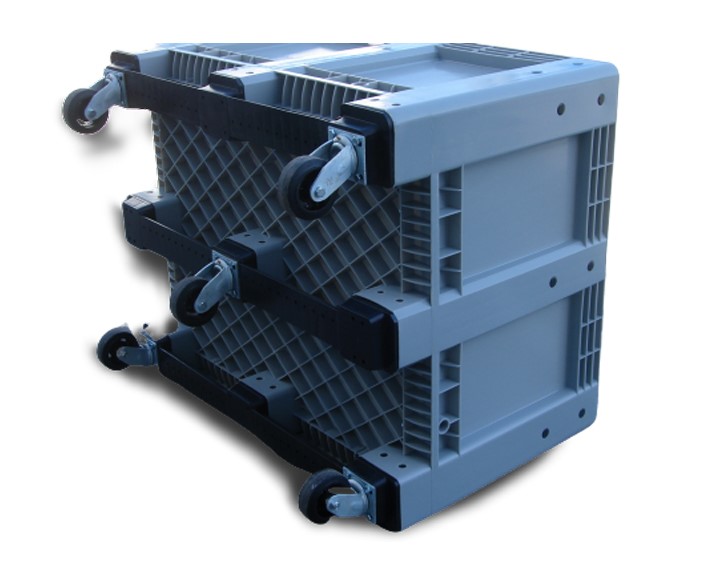 クローズドデッキソリッドプラスチックパレットバルクコンテナ