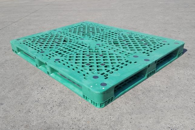 カスタム特別グリーン 4 ウェイ メッシュ積み重ね可能なプラスチック パレット