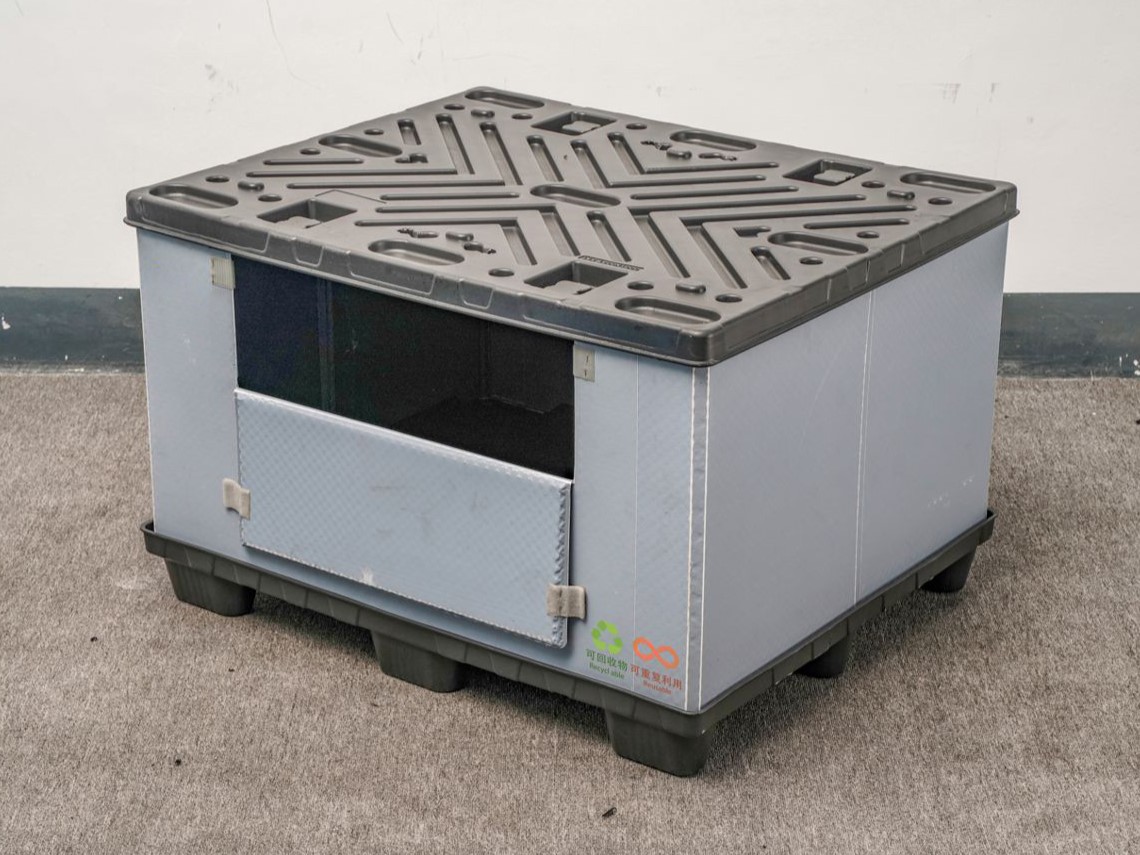 折りたたみ可能なプラスチックスリーブパックコンテナ