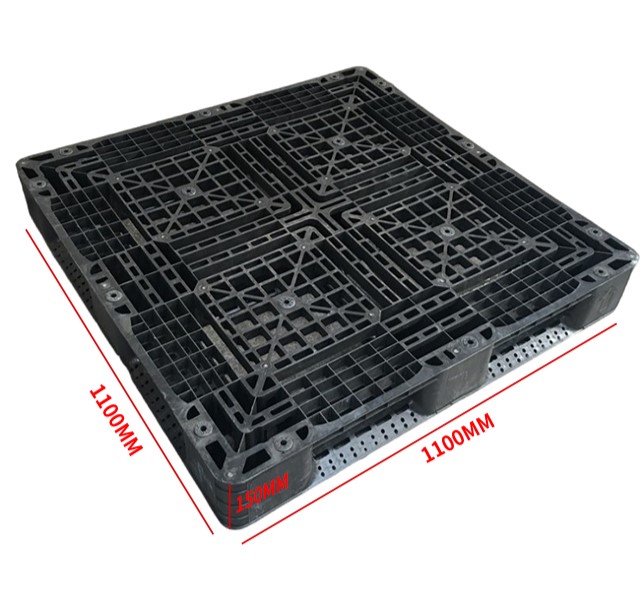 国際輸送用の黒い再生プラスチック輸出パレット