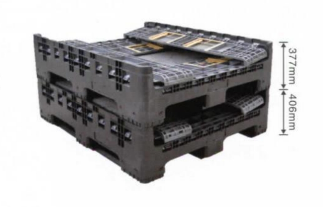 積み重ね可能な折りたたみ可能なプラスチックパレットボックス