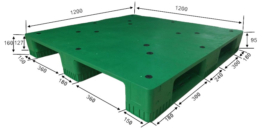 HD3RCWS1212D 卸売価格倉庫用頑丈なプラスチック パレット