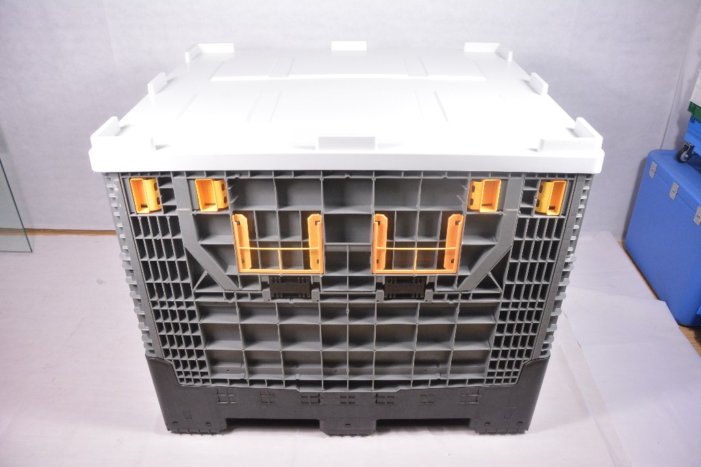 1200x1000x1000mm HDPEヘビーデューティ輸送プラスチックパレットボックス