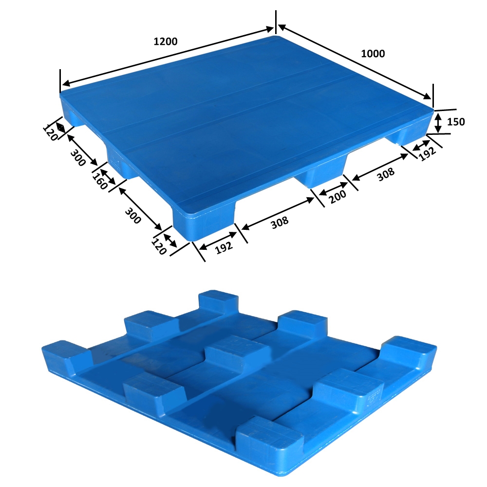 1200 x 1000 エコノミー耐久性のある衛生的なプラスチック輸出輸送パレット
