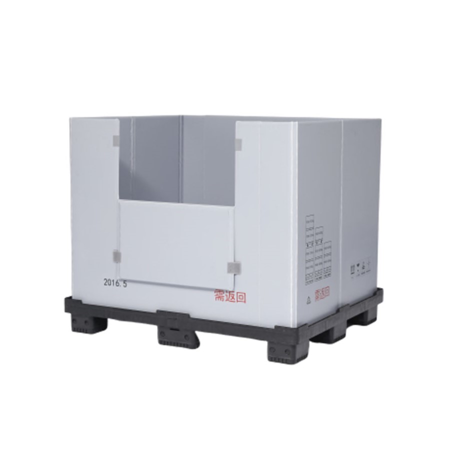 1200 x 1000 折りたたみ可能なプラスチック パレット スリーブ パック コンテナ