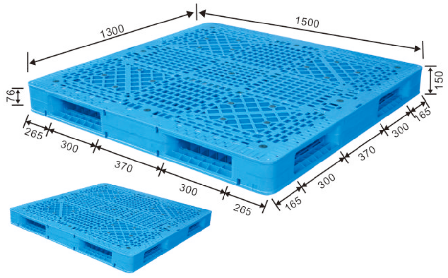倉庫用大型HDPE高耐久プラスチックパレット