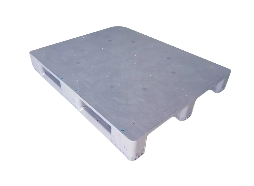 1200 x 1000 グレー産業用鋼鉄強化プラスチック倉庫パレット