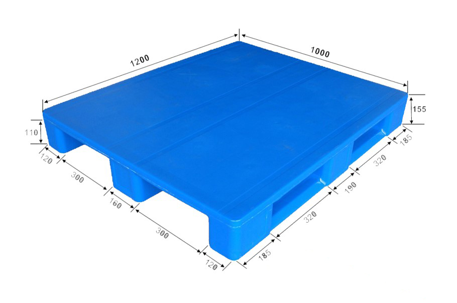 1200 x 1000 衛生耐久性の高い RFID プラスチックラックマウントパレット