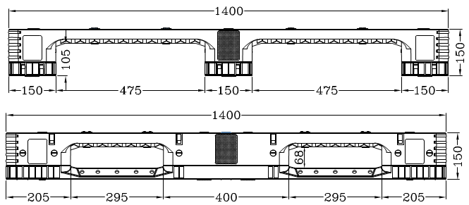 HD3RGWS1414M 寸法図