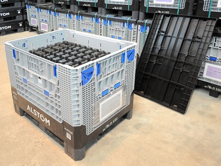 プラスチックパレットボックスの再利用可能な梱包