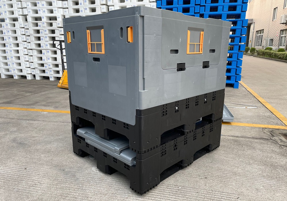 頑丈な折りたたみ可能なプラスチックパレットボックス