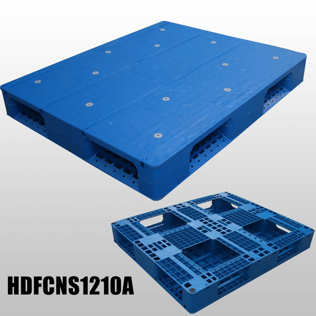 1200x1000 スチール強化フラットトップ衛生プラスチックパレット