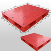 1200x1000 レッド ウェアハウス スタッキング フラット リバーシブル プラスチック パレット