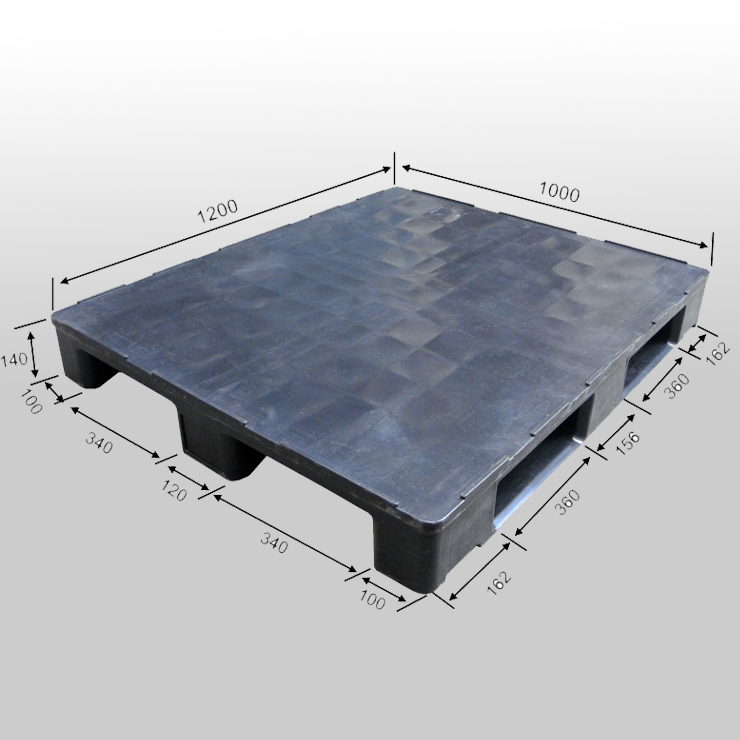 3 ランナークローズドデッキプラスチックパレット L1200*W1000*H140mm