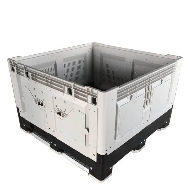 1200*1000*810 換気された輸送貯蔵折りたたみ可能なプラスチック パレット ボックス 