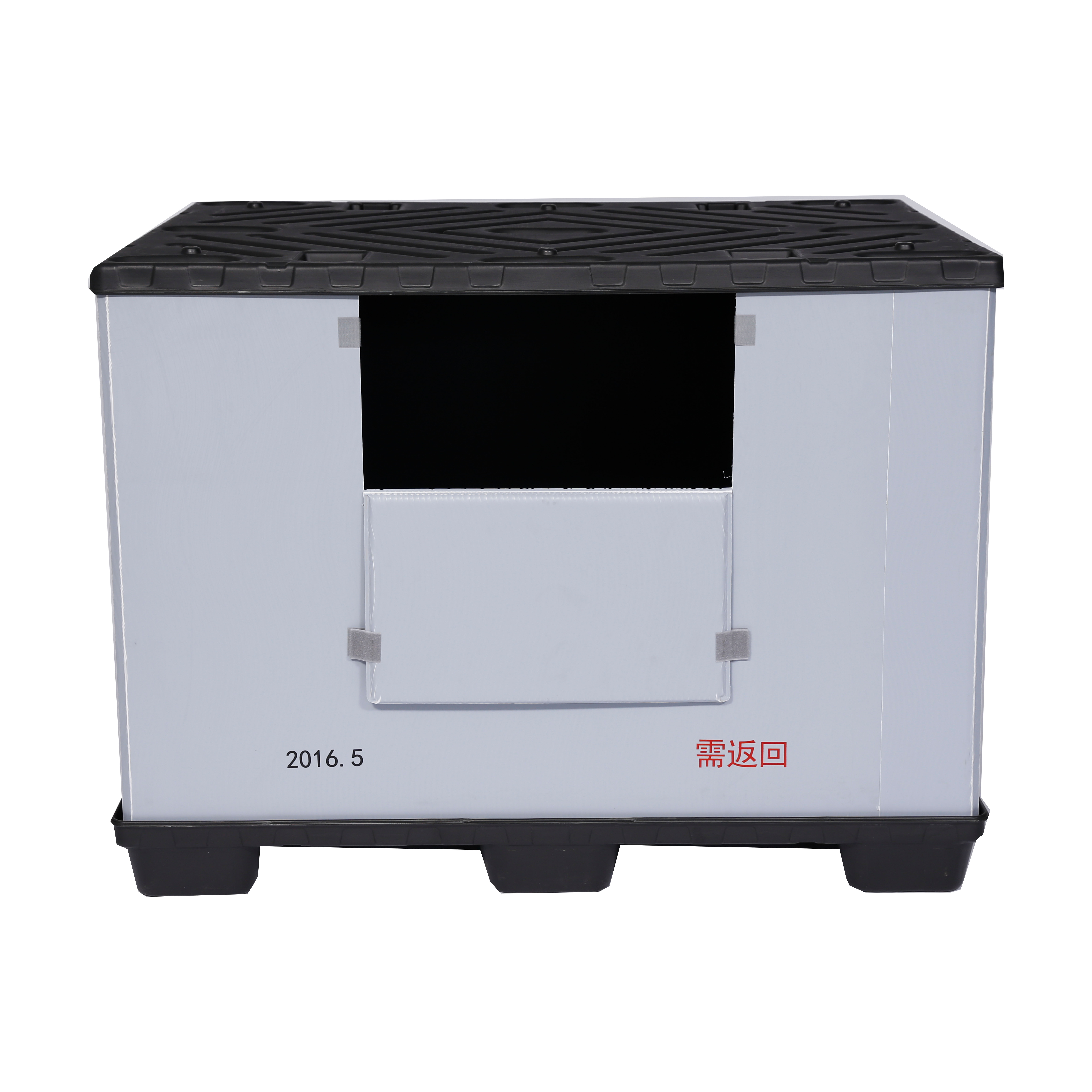 パレット スリーブ ボックス キャスティング蓋とパレットが付いている PP プラスチック パレット ボックス