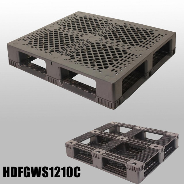 48 x 40 緑色の積み重ね可能な頑丈なプラスチックパレット