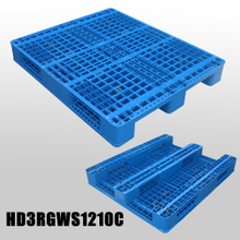1200*1000*150 mm 産業用プラスチックパレット 3 ランナーとメスデッキ付き