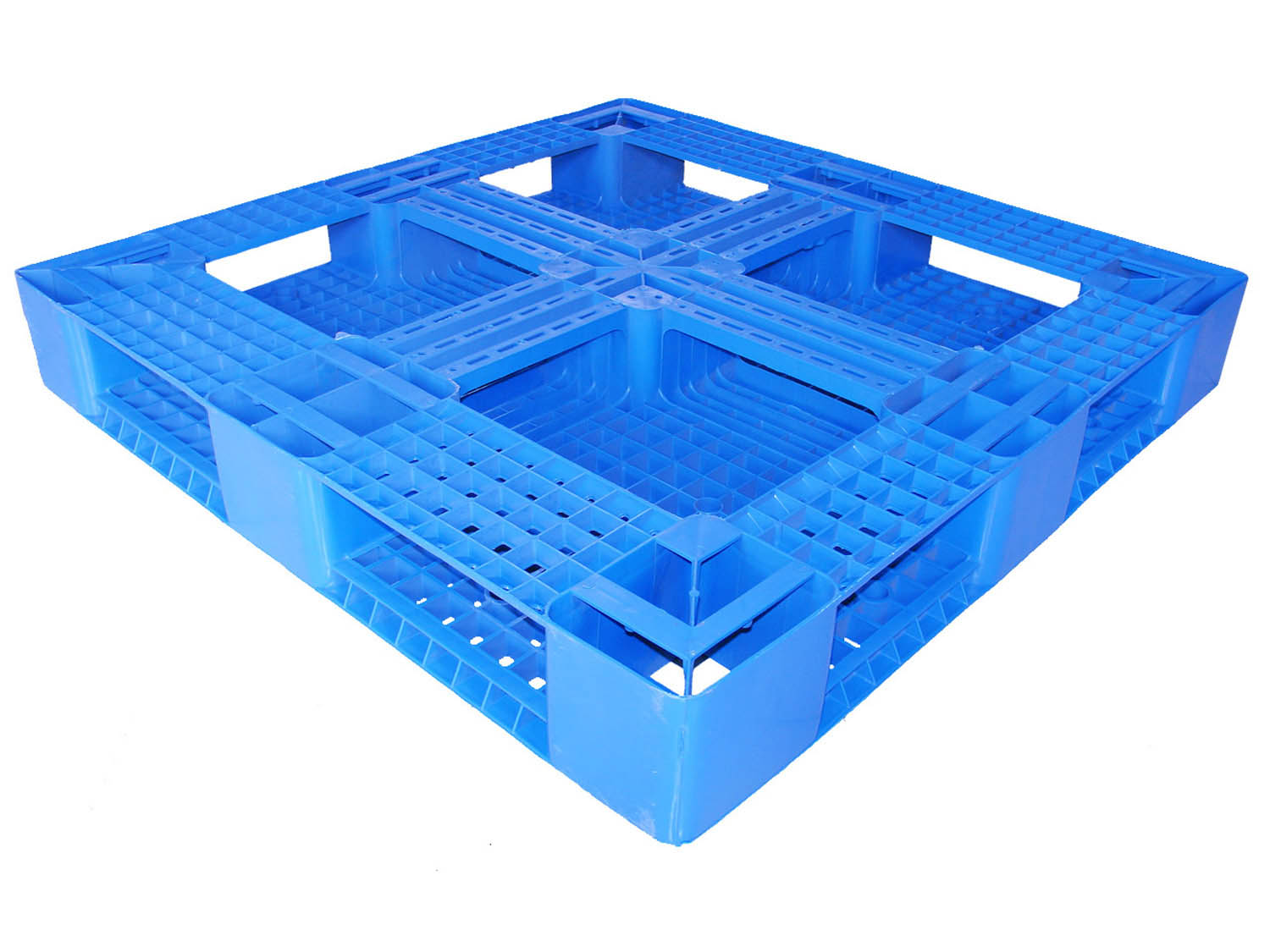 黒のリサイクル 1100 x 1100 プラスチック収納パレット