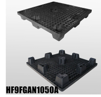 L1050 * W1050 * H140mm プラスチックパレット 9 フィート、入れ子式、オープンデッキ