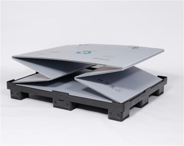 1200*1000 耐久性のある再利用可能な折りたたみ可能な波形パレット スリーブ ボックス