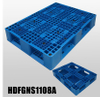 1100*800 の全周オープンデッキ輸出積み重ね可能な青いプラスチック パレット 