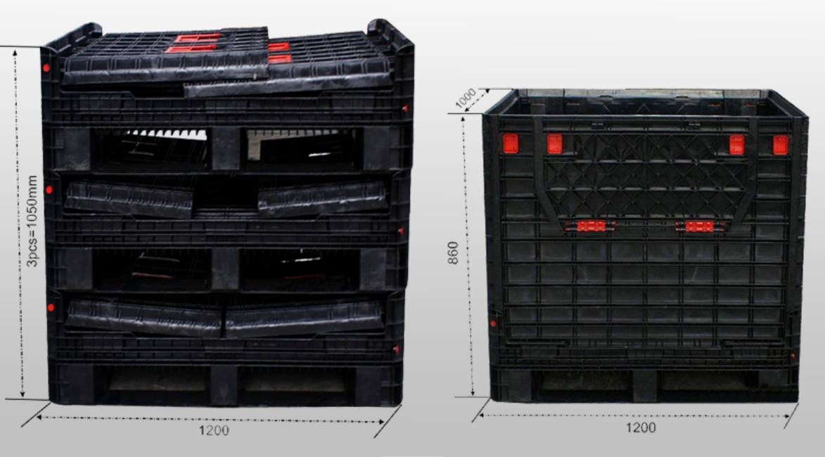 折りたたみ式パレットコンテナ 1200*1000*860mm