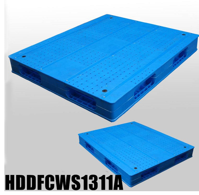 1300 x 1100 工業用耐久性のあるリバーシブル二重積み重ねプラスチック パレット