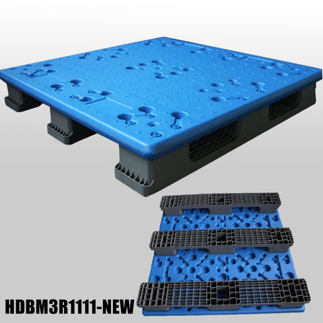 超高耐荷重ブロー成形プラスチックパレット 1100x1100x150mm