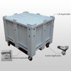 蓋と車輪付きプラスチックパレットバルクコンテナ