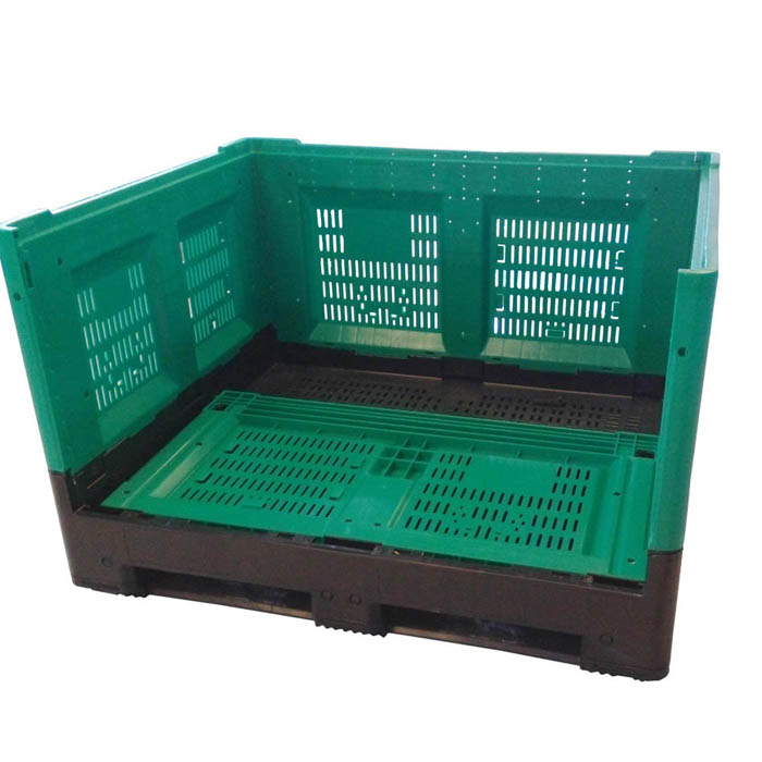 新設計の折りたたみ可能なプラスチック パレット ボックス 1200*1000*760mm