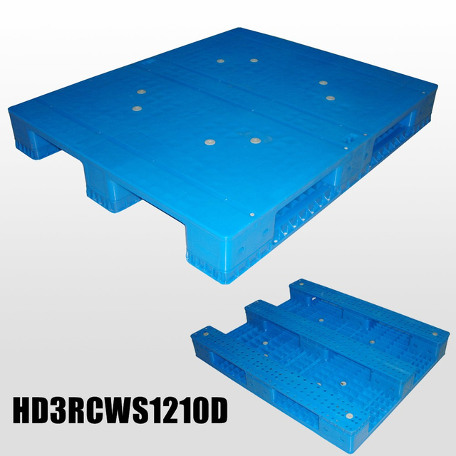 1200 x 1000 スチール強化クローズドデッキラックマウント可能プラスチックパレット