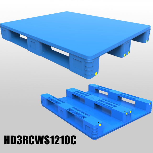 1200 x 1000 衛生的な滑らかなプラスチック製ソリッドトップラックマウントパレット