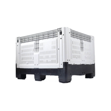 輸送と保管のための積み重ね可能で再利用可能なプラスチック製の折りたたみ可能な箱