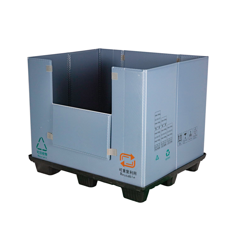 高品質スリーブ PP ソリッド折りたたみプラスチック パレット ボックス