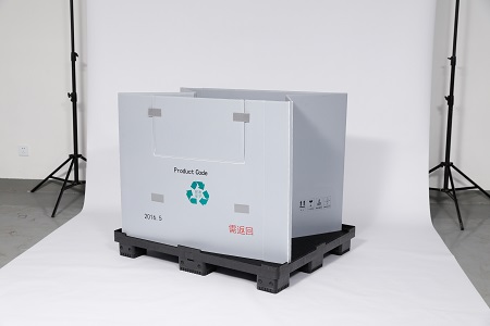 積み重ね可能な頑丈なプラスチック製の折りたたみ可能な配送用スリーブボックス