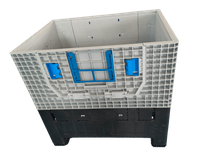 800x600x760 再利用可能な固体 FLC 折りたたみ式プラスチック パレット ボックス