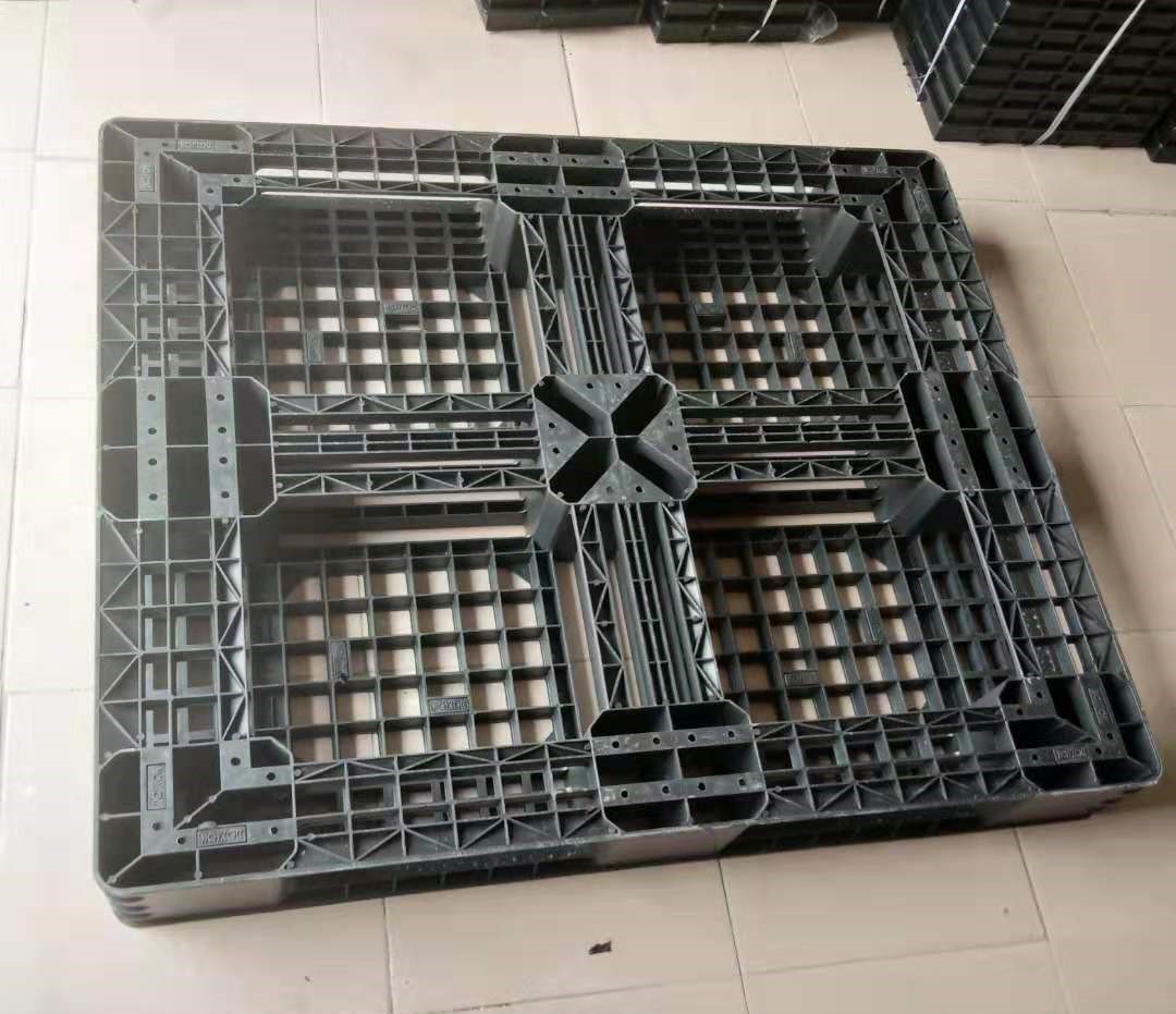 1200 x 1000 ブラック軽量 HDPE メッシュ ESD プラスチック パレット