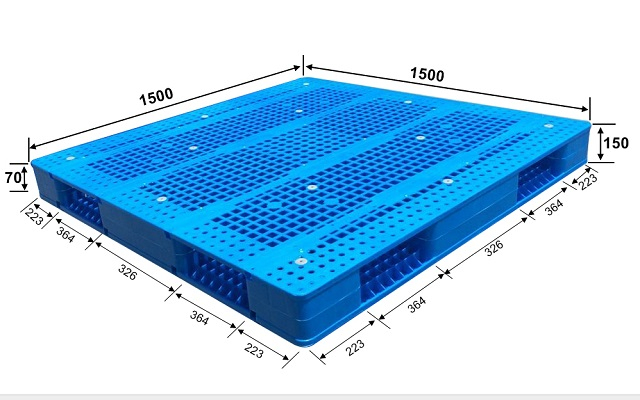 倉庫用の新しい大型貨物プラスチック二重積み重ねパレット