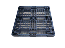 1100 x 1100 軽量黒リサイクル プラスチック輸出輸送パレット