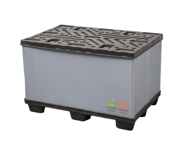 1200 x 800 自動車用プラスチックスリーブパックパレット収納ボックス