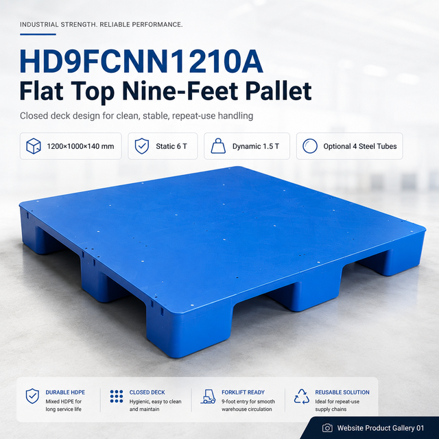 1200x1000x140 mm 入れ子式プラスチックパレット