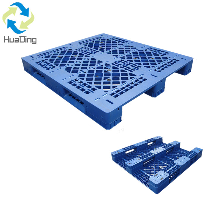 1200 X 1000 3 ランナー片面グリッドデッキ硬質プラスチックパレット