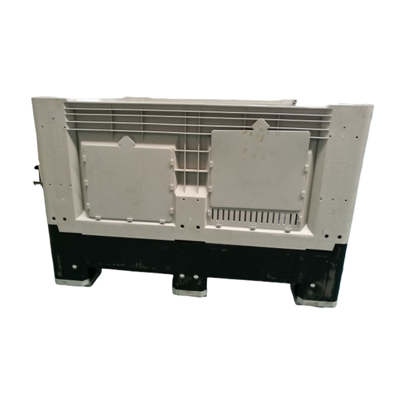 販売用プラスチック容器収納ボックスの蓋付きパレットボックス