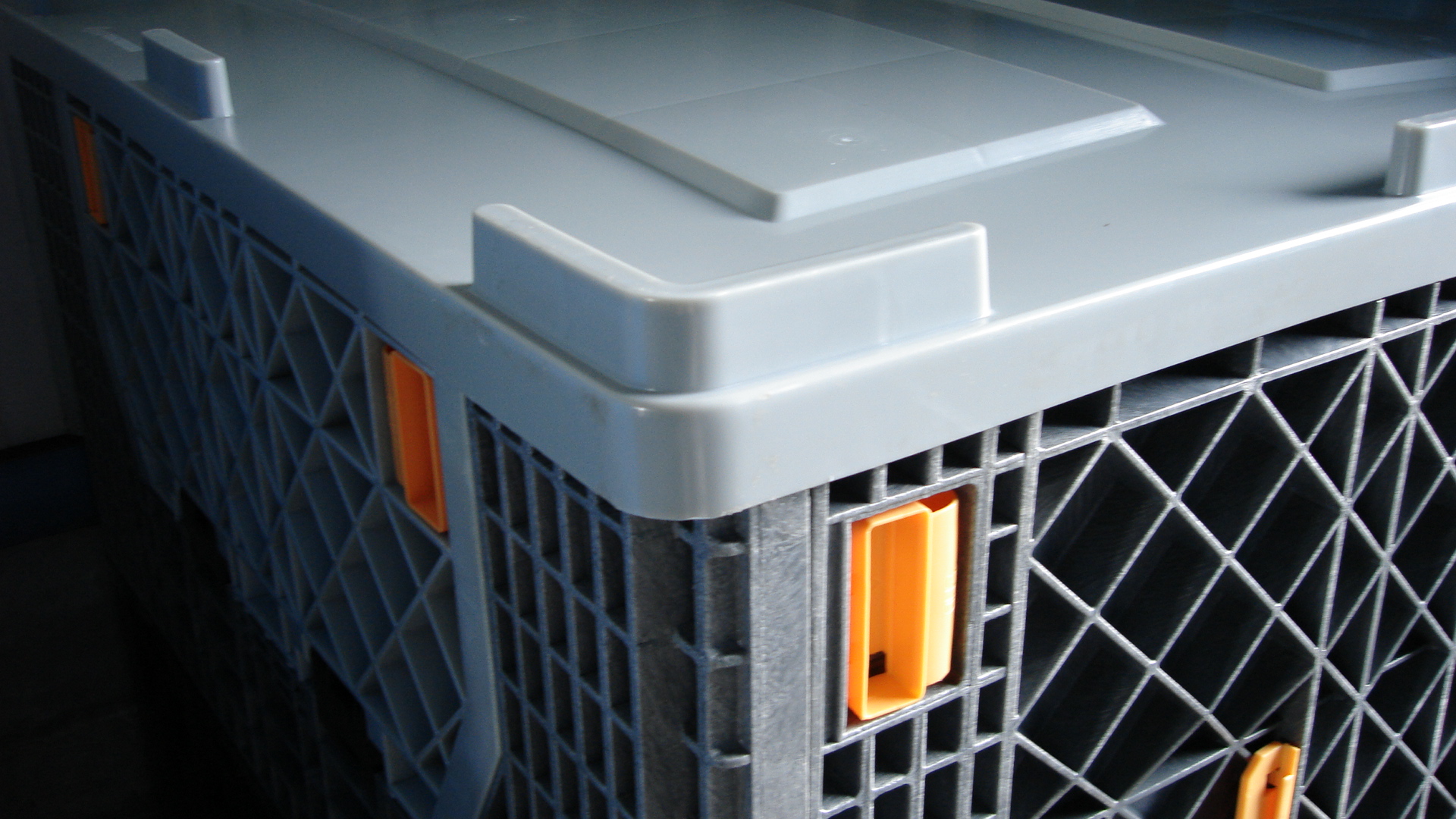 1200*1000*1000 頑丈な硬質プラスチックパレットボックスコンテナ