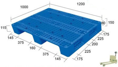 1000 x 1200の頑丈な入れ子式メッシュプラスチックフォークリフトパレット