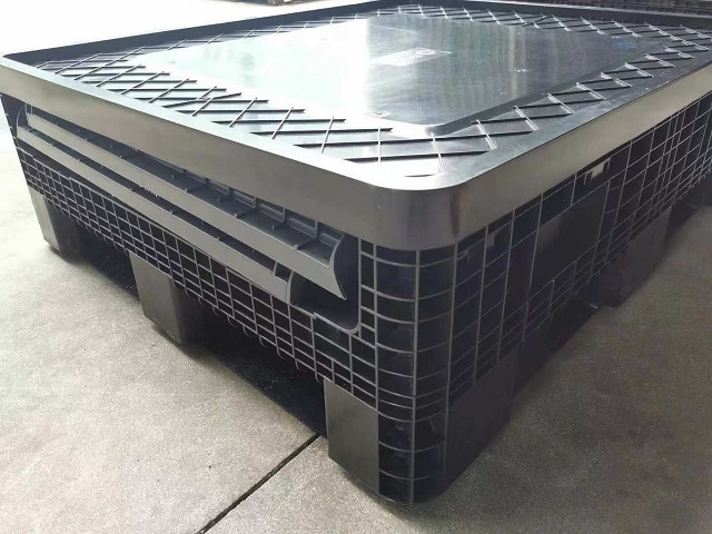 再利用可能な大型強化折りたたみユーロプラスチックパレットボックス